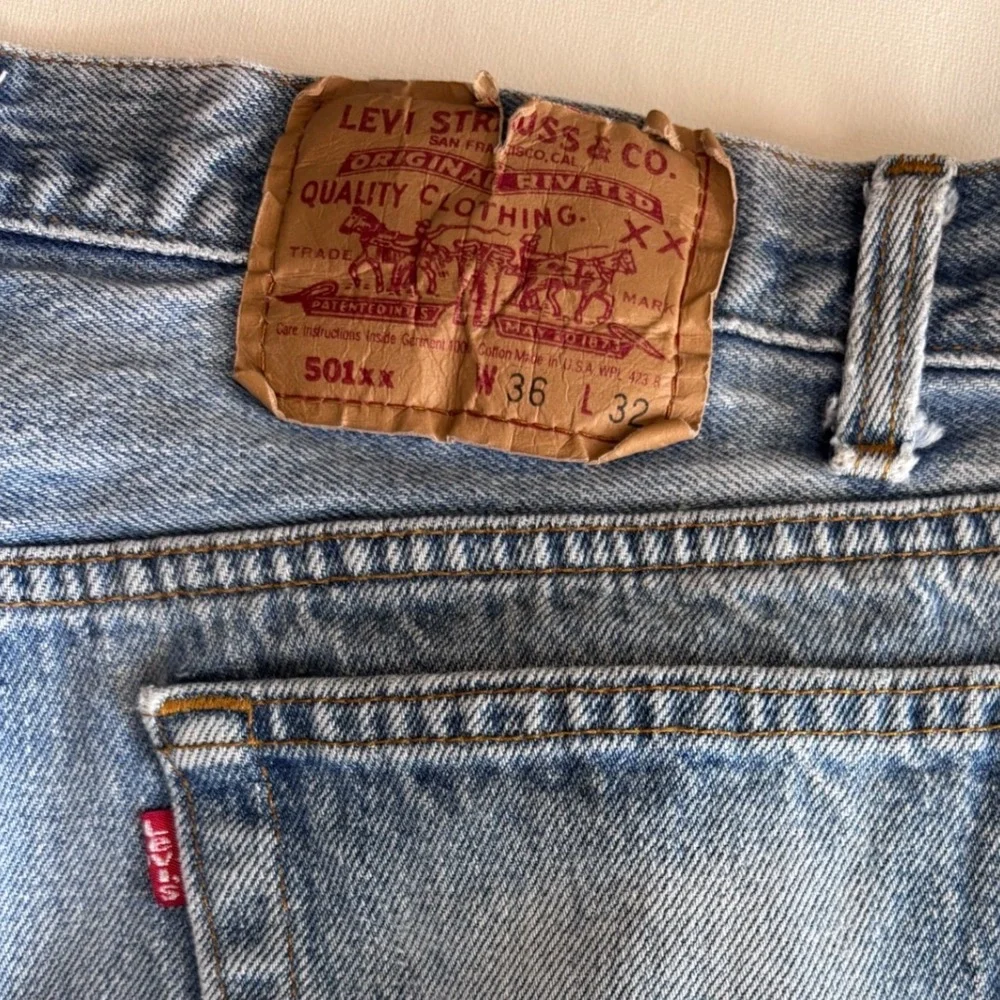 Vintage Levis 501xx Jeans Mens 36x32 (Fits 34x29) Denim Made in USA